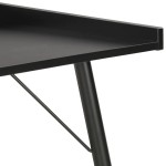 vidaXL Birou, negru, 90 x 50 x 79 cm