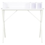 vidaXL Birou, alb, 80 x 50 x 84 cm vidaXL Birou, alb, 80 x 50 x 84 cm
