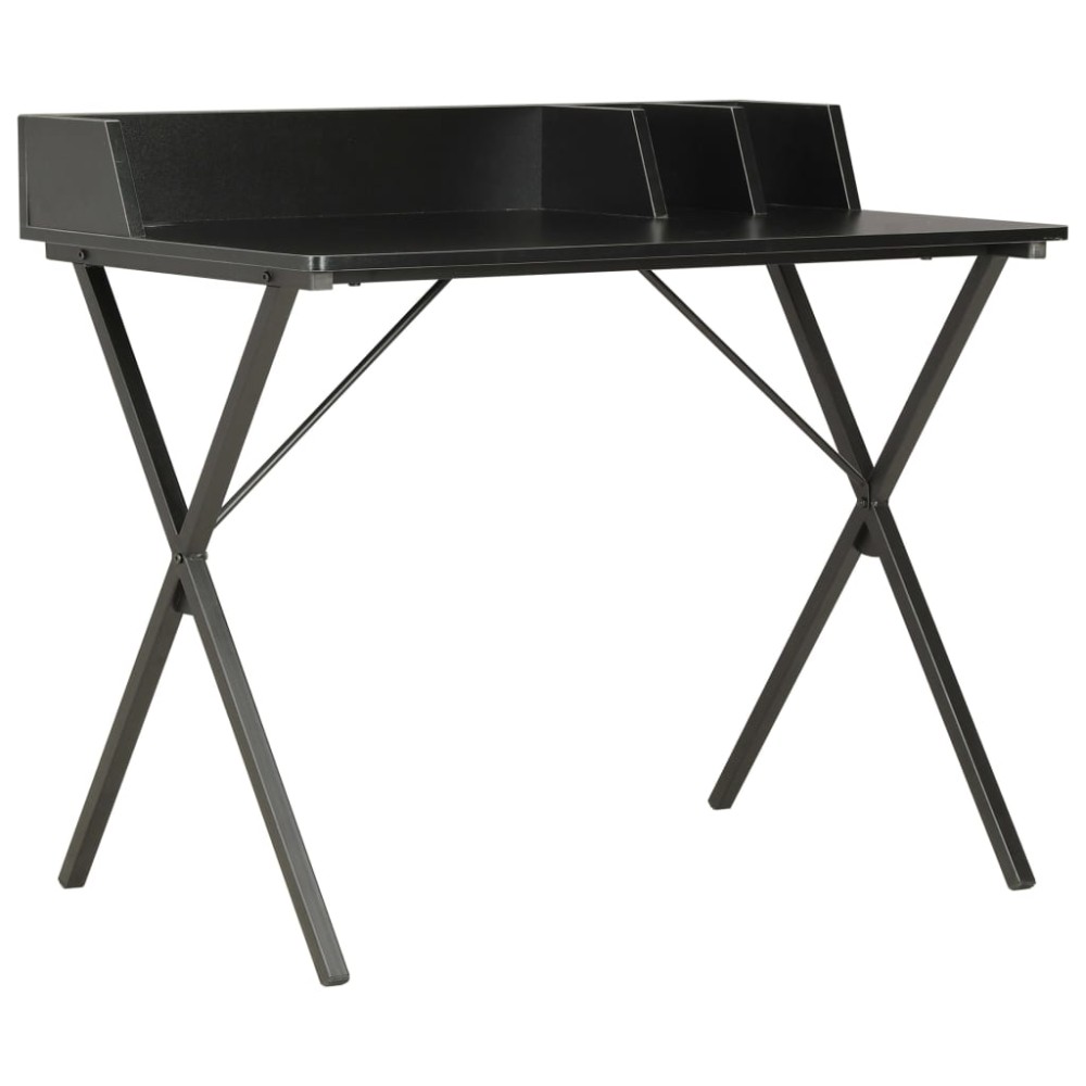 vidaXL Birou, negru, 80x50x84 cm