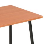 vidaXL Birou cu rafturi, negru și maro, 102 x 50 x 117 cm