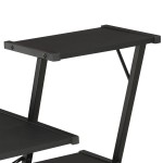 vidaXL Birou cu raft, negru, 116 x 50 x 93 cm vidaXL Birou cu raft, negru, 116 x 50 x 93 cm