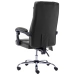 vidaXL Scaun de birou cu masaj, negru, piele ecologică vidaXL Scaun de birou cu masaj, negru, piele ecologică