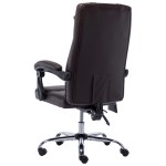 vidaXL Scaun de birou cu masaj, maro, piele ecologică vidaXL Scaun de birou cu masaj, maro, piele ecologică