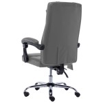 vidaXL Scaun de birou cu masaj, antracit, piele ecologică vidaXL Scaun de birou cu masaj, antracit, piele ecologică