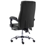 vidaXL Scaun de birou cu masaj, negru, piele ecologică vidaXL Scaun de birou cu masaj, negru, piele ecologică
