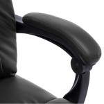 vidaXL Scaun de birou cu masaj, negru, piele ecologică vidaXL Scaun de birou cu masaj, negru, piele ecologică