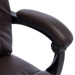 vidaXL Scaun de birou cu masaj, maro, piele ecologică vidaXL Scaun de birou cu masaj, maro, piele ecologică