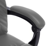 vidaXL Scaun de birou cu masaj, antracit, piele ecologică vidaXL Scaun de birou cu masaj, antracit, piele ecologică