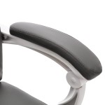 vidaXL Scaun de birou cu masaj, gri, piele ecologică vidaXL Scaun de birou cu masaj, gri, piele ecologică
