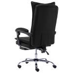 vidaXL Scaun de birou, negru, piele ecologică vidaXL Scaun de birou, negru, piele ecologică
