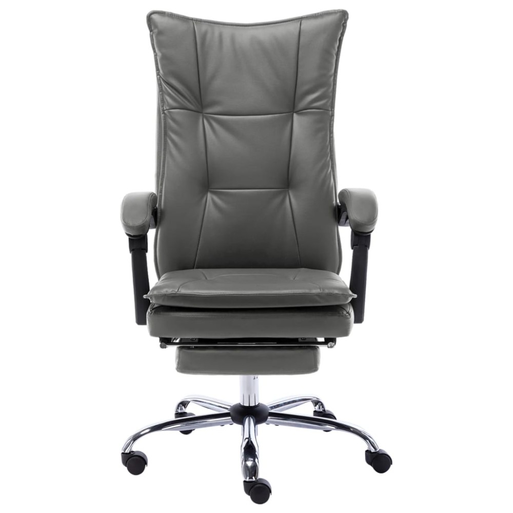 vidaXL Scaun de birou, antracit, piele ecologică