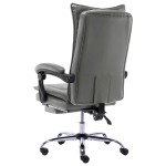vidaXL Scaun de birou, antracit, piele ecologică vidaXL Scaun de birou, antracit, piele ecologică