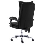 vidaXL Scaun de birou cu masaj, negru, piele ecologică vidaXL Scaun de birou cu masaj, negru, piele ecologică