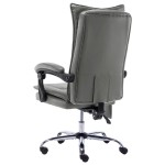 vidaXL Scaun de birou cu masaj, antracit, piele ecologică vidaXL Scaun de birou cu masaj, antracit, piele ecologică