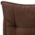 vidaXL Scaun de birou cu masaj, maro, material textil