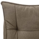 vidaXL Scaun de birou cu masaj, gri taupe, material textil