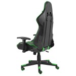 vidaXL Scaun de jocuri pivotant, verde, PVC