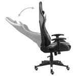 vidaXL Scaun de jocuri pivotant, alb, PVC vidaXL Scaun de jocuri pivotant, alb, PVC