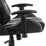 vidaXL Scaun de jocuri pivotant, alb, PVC vidaXL Scaun de jocuri pivotant, alb, PVC