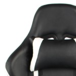 vidaXL Scaun de jocuri pivotant, alb, PVC vidaXL Scaun de jocuri pivotant, alb, PVC
