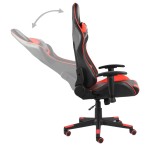 vidaXL Scaun de jocuri pivotant, roșu, PVC vidaXL Scaun de jocuri pivotant, roșu, PVC