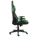 vidaXL Scaun de jocuri pivotant, verde, PVC vidaXL Scaun de jocuri pivotant, verde, PVC