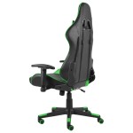 vidaXL Scaun de jocuri pivotant, verde, PVC vidaXL Scaun de jocuri pivotant, verde, PVC
