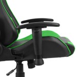 vidaXL Scaun de jocuri pivotant, verde, PVC vidaXL Scaun de jocuri pivotant, verde, PVC