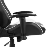vidaXL Scaun de jocuri pivotant, alb, PVC vidaXL Scaun de jocuri pivotant, alb, PVC