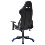 vidaXL Scaun de jocuri, negru și albastru, piele artificială vidaXL Scaun de jocuri, negru și albastru, piele artificială