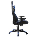 vidaXL Scaun de jocuri, negru și albastru, piele artificială vidaXL Scaun de jocuri, negru și albastru, piele artificială