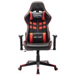 vidaXL Scaun de jocuri, negru și roșu, piele artificială vidaXL Scaun de jocuri, negru și roșu, piele artificială