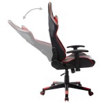 vidaXL Scaun de jocuri, negru și roșu, piele artificială vidaXL Scaun de jocuri, negru și roșu, piele artificială