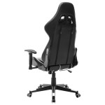 vidaXL Scaun de jocuri, negru și alb, piele artificială vidaXL Scaun de jocuri, negru și alb, piele artificială