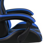vidaXL Scaun de racing, negru și albastru, piele ecologică vidaXL Scaun de racing, negru și albastru, piele ecologică