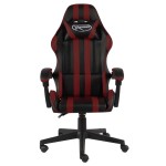 vidaXL Scaun de racing, negru și roșu vin, piele ecologică vidaXL Scaun de racing, negru și roșu vin, piele ecologică