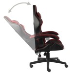 vidaXL Scaun de racing, negru și roșu vin, piele ecologică vidaXL Scaun de racing, negru și roșu vin, piele ecologică