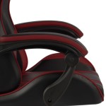 vidaXL Scaun de racing, negru și roșu vin, piele ecologică vidaXL Scaun de racing, negru și roșu vin, piele ecologică