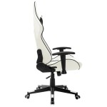 vidaXL Scaun pentru jocuri, alb și negru, piele artificială vidaXL Scaun pentru jocuri, alb și negru, piele artificială