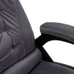 vidaXL Scaun de birou, gri închis, catifea