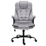 vidaXL Scaun de birou, gri deschis, catifea