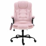 vidaXL Scaun de masaj pentru birou, roz, catifea vidaXL Scaun de masaj pentru birou, roz, catifea