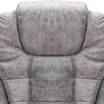 vidaXL Scaun de birou, gri deschis, piele întoarsă ecologică