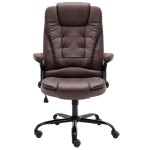 vidaXL Scaun de birou, maro închis, piele întoarsă ecologică vidaXL Scaun de birou, maro închis, piele întoarsă ecologică