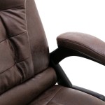 vidaXL Scaun de birou, maro închis, piele întoarsă ecologică vidaXL Scaun de birou, maro închis, piele întoarsă ecologică