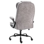 vidaXL Scaun de masaj pentru birou, gri deschis, velur ecologic vidaXL Scaun de masaj pentru birou, gri deschis, velur ecologic