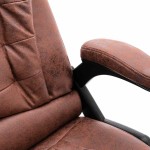vidaXL Scaun de masaj pentru birou, maro deschis, velur ecologic vidaXL Scaun de masaj pentru birou, maro deschis, velur ecologic
