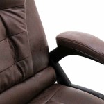 vidaXL Scaun de masaj pentru birou, maro închis, velur ecologic vidaXL Scaun de masaj pentru birou, maro închis, velur ecologic