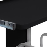 vidaXL Birou de computer, negru, 110x52x88,5 cm, lemn prelucrat