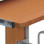 vidaXL Birou de computer, maro, 110x52x88,5 cm, lemn prelucrat